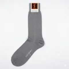 【新品・未使用】イヴサンローラン YSL 紳士 靴下 ソックス グレー 25cm