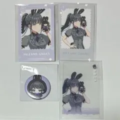 学マス GIGO フォトカード クリアカード ミニ缶バッジ 雨夜燕