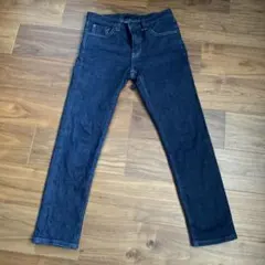 UNIQLOユニクロジーンズMサイズダークブルースリムフィットデニム
