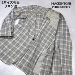 MACKINTOSH PHILOSOPHY 麻質單排釦西裝外套 L