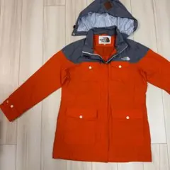 ノースフェイス フードジャケット オレンジ 切替 95XL