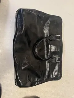 ブラック エナメル トートバッグのサムネイル