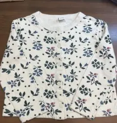 プチバトー　チュビック花柄カーディガン 104cm 4ans