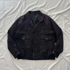 00’s vintage スエード調 ブルゾンジャケット アメカジ カジュアル