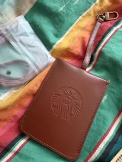 新品未使用Starbucksマイカスタマイズジャーニー 2026レザーパスケース