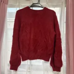 Bershka 赤 長袖ニットセーター EUR L