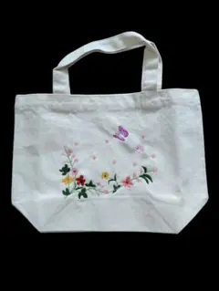 花と蝶　ミニバッグ　ランチバッグ