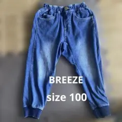 BREEZE デニム風ウエストゴムパンツ　100cm
