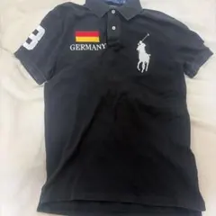 Polo Ralph Lauren ブラック ポロシャツ ドイツ国旗 y2k