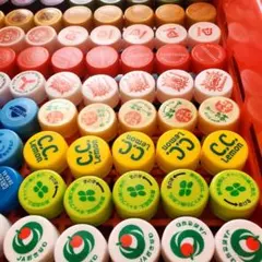 ペットボトルキャップ　カラフル　100個