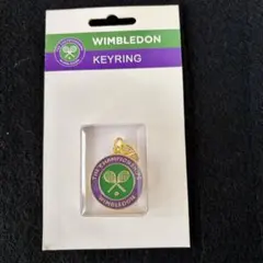 【未使用】WIMBLEDON 公式ショップ　立体キーリング テニス