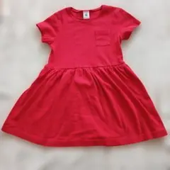 PETIT BATEAU レッド ワンピース 116cm