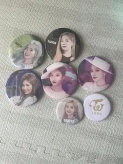 TWICE 缶バッジ 7点セット ダヒョン サナ まとめ売り