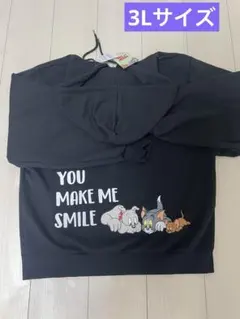 TOM AND JERRY フルジップパーカー 3Lサイズ