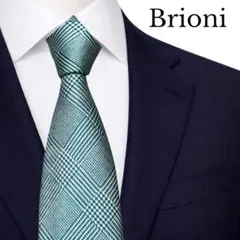 Brioni ブリオーニ ネクタイ 紺 ジャガード ペイズリー 肉厚 - メルカリ