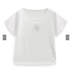 ラインストーンロゴTシャツ[sm317]