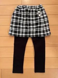 petit main チェック柄スカート　レギンス付き 110cm