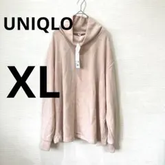 ユニクロ　大きめ　ピンク　ハイネック　あったか　かわいい
