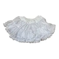 ホワイト フリル パニエ　コスプレ　白