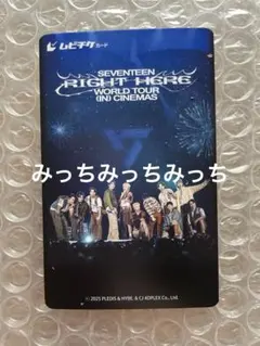 SEVENTEEN RIGHT HERE ムビチケカード 1枚 使用済み トレカ