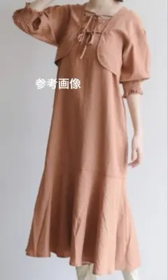【新品未使用】レトロガール　セット売り　ボレロ　ワンピース　オレンジ　4950円