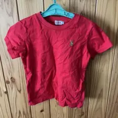 MIKI HOUSE 赤いクルーネックTシャツ