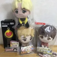 BT21 ライトニングケーブル＆tinyTANぬいぐるみ