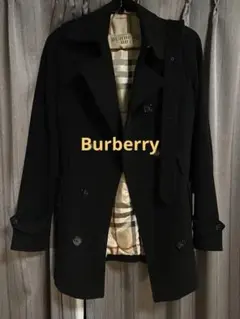 Burberry 黒 ウール ピーコートのサムネイル