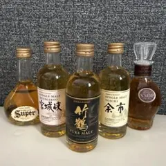 m*1様 ニッカ　ウイスキー　竹鶴　旧ボトル　ミニボトル　50ml ４本セット m*1様 ニッカ ウイスキー 竹鶴 旧ボトル ミニボトル 50ml 4本セット