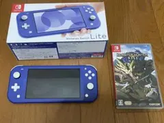 Nintendo Switch Lite 青 + モンスターハンターライズソフト
