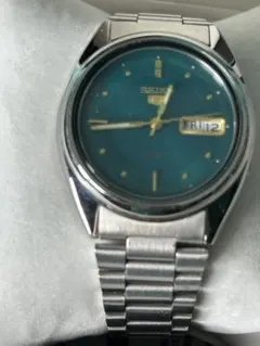SEIKO 5 自動巻き 腕時計 グリーン文字盤