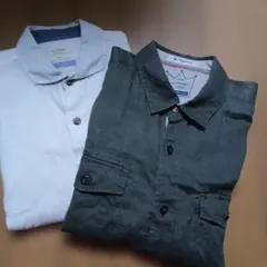 THE SHOP TK 他 リネンシャツ 七分袖2枚セットのサムネイル