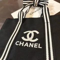 CHANEL ノベルティ　ストライプ ハンドル トートバック　未使用品です