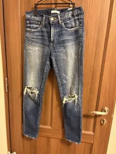 MOUSSY ダメージ加工 スキニージーンズ
