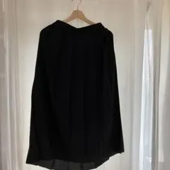 ユニクロ　ワイドプリーツ　ロングスカート