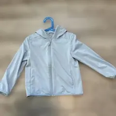 UNIQLO エアリズムUVカットフルジップ パーカー 水色 110㎝