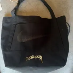 Stussy クロシェ編み トートバッグ レッド オレンジ - メルカリ