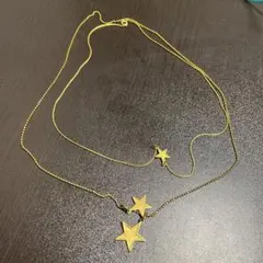ゴールド　星型ペンダント　2本セット