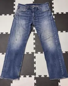 Levi's 505 W34L32 ヒゲ ハチノス 縦落ち フェード - メルカリ