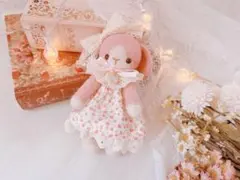モフモフ 子うさぎちゃんぬいぐるみチャーム ハンドメイド ミナ