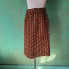 Lui Chantant ウール100% ツイード調スカート 秋冬 レディース