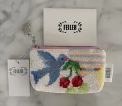 【新品未使用・タグ付】FEILER フェイラー ポーチ ハート 鳥 チェリー