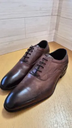 ブラウンレザー ドレスシューズ レースアップ
