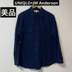 美品【UNIQLO×JW Anderson】ユニクロ　フランネルシャツ　Lサイズ