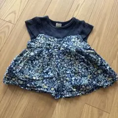 petit main フラワープリント トップス 90cm