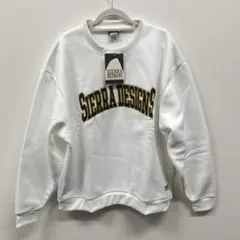 シエラデザインズ ロゴ メンズ スウェット トレーナー XL ホワイト