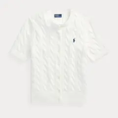 POLO Ralph Lauren ケーブルニット カーディガン ホワイト