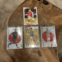 Topps サッカーカード 4枚セット 南野拓実 堂安律 旗手怜央 前田大然