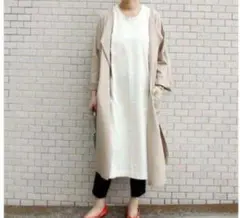 大幅値下げ！新品!! ストレッチ ガウンコート ロングコート