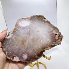 【天然石】瑪瑙（メノウ）スライス 置物